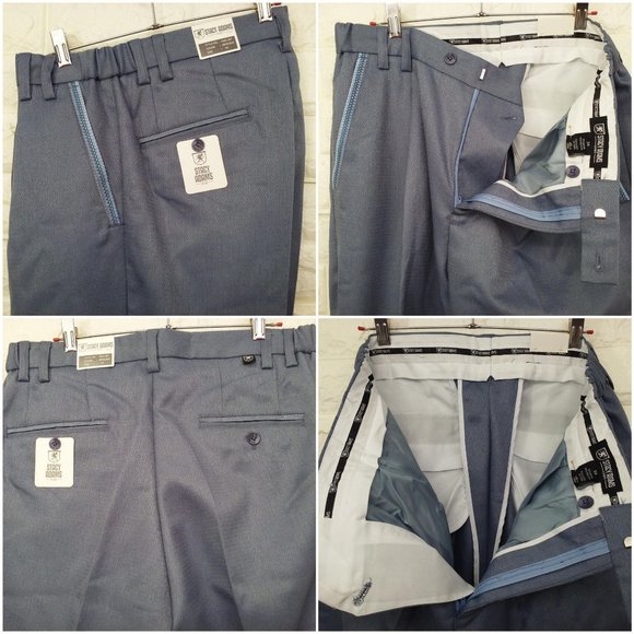NWT Stacy Adams 4302 Slacks Men's 34x34 Pleated - Picture 11 of 12